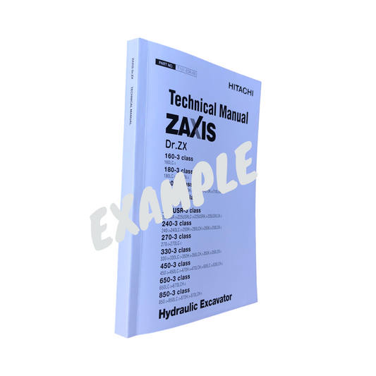 HITACHI Dr. ZX160-3 ZX180-3 ZX200-3 ZX225USR-3 ZX240-3 Excavator Service Manual