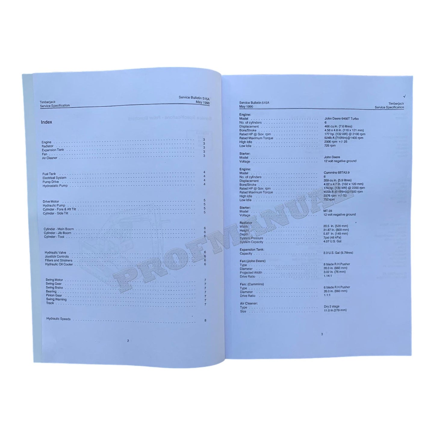 JOHN DEERE 2515 2518 2520 T25 TRACKED FELLER BUNCHER REPAIR SERVICE MANUAL