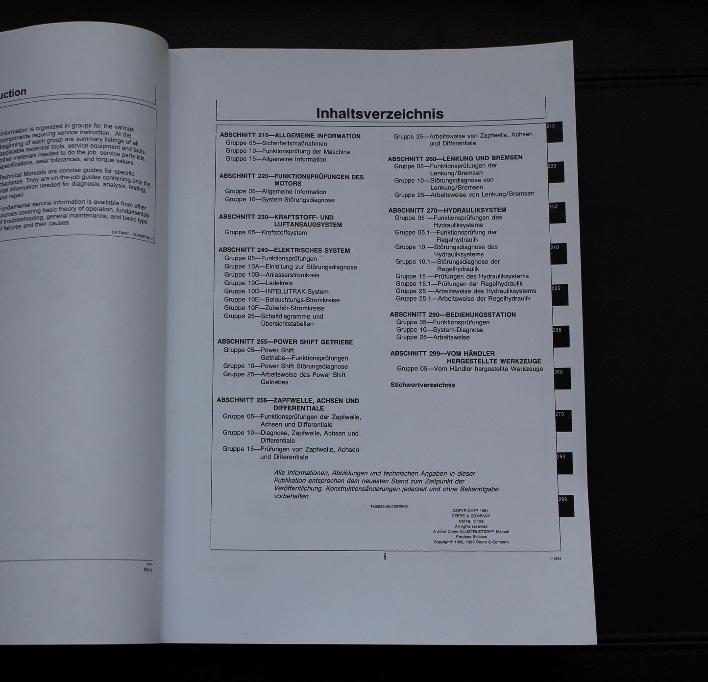 JOHN DEERE 4755 4955 TRAKTOR REPARATURHANDBUCH WERKSTATTHANDBUCH PRÜFENGEN