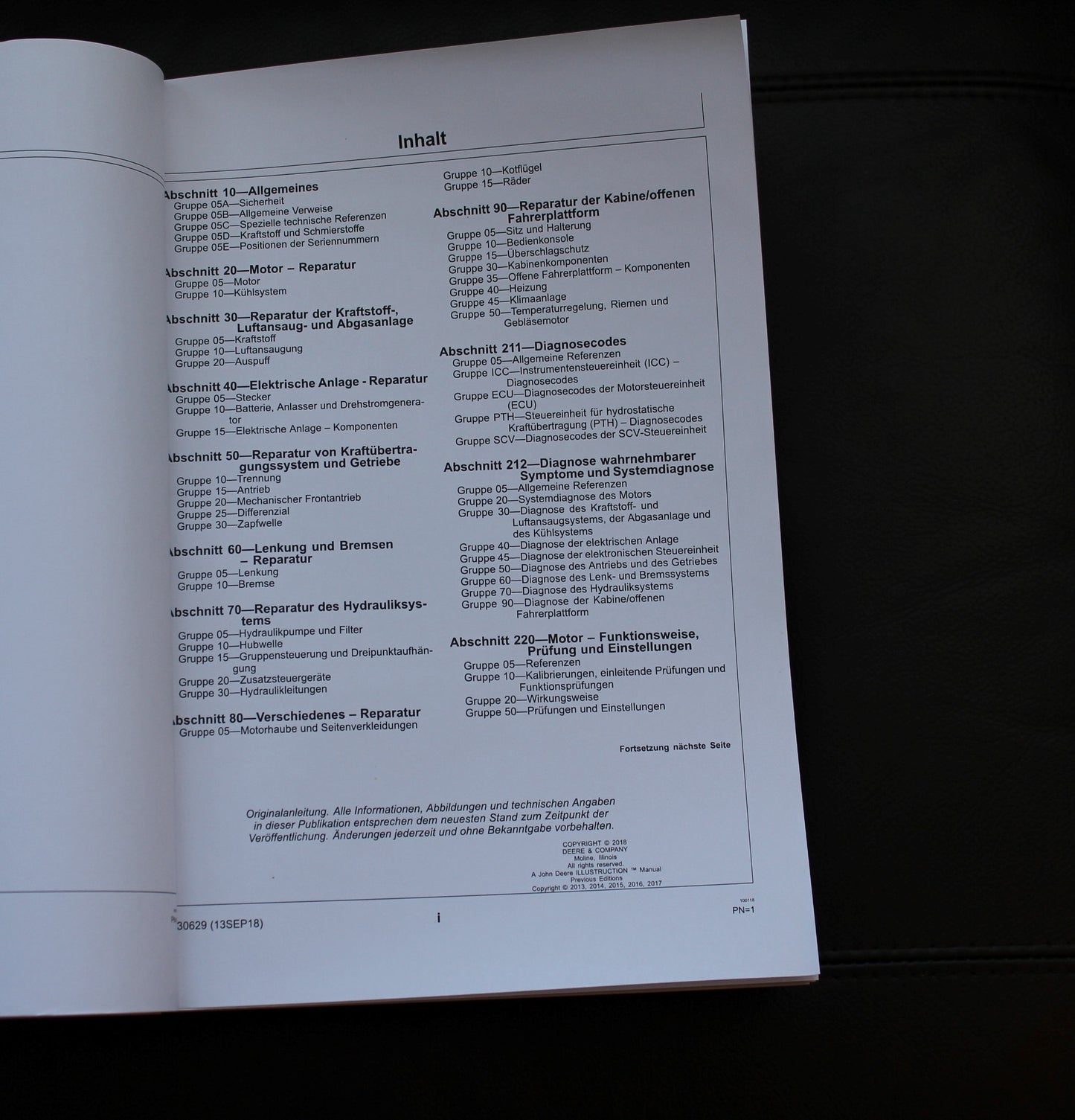 JOHN DEERE 3033R 3045R 3038R 3046R 3039R TRAKTOR DIAGNOSE REPARATURHANDBUCH