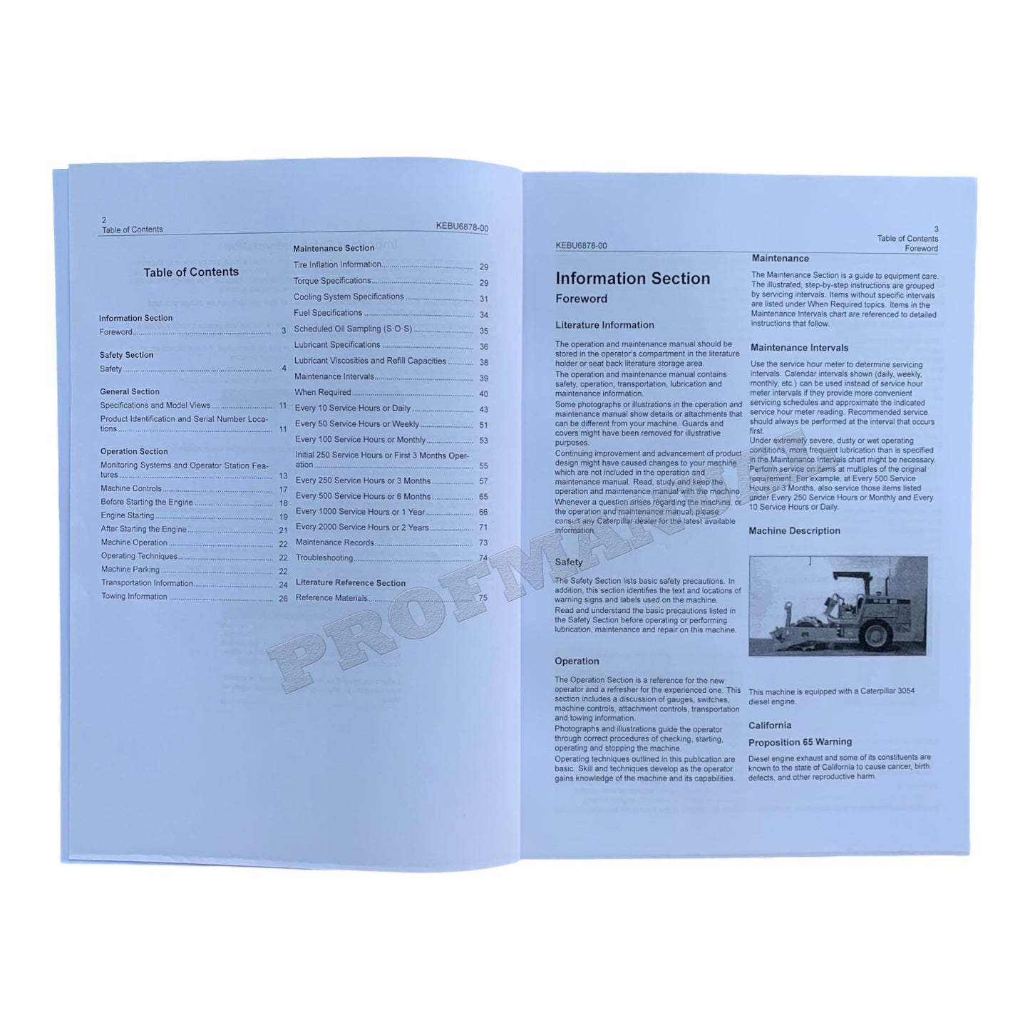 Caterpillar CP 323C CS 323C Vibratory Compactor Operators Maintenance Manual