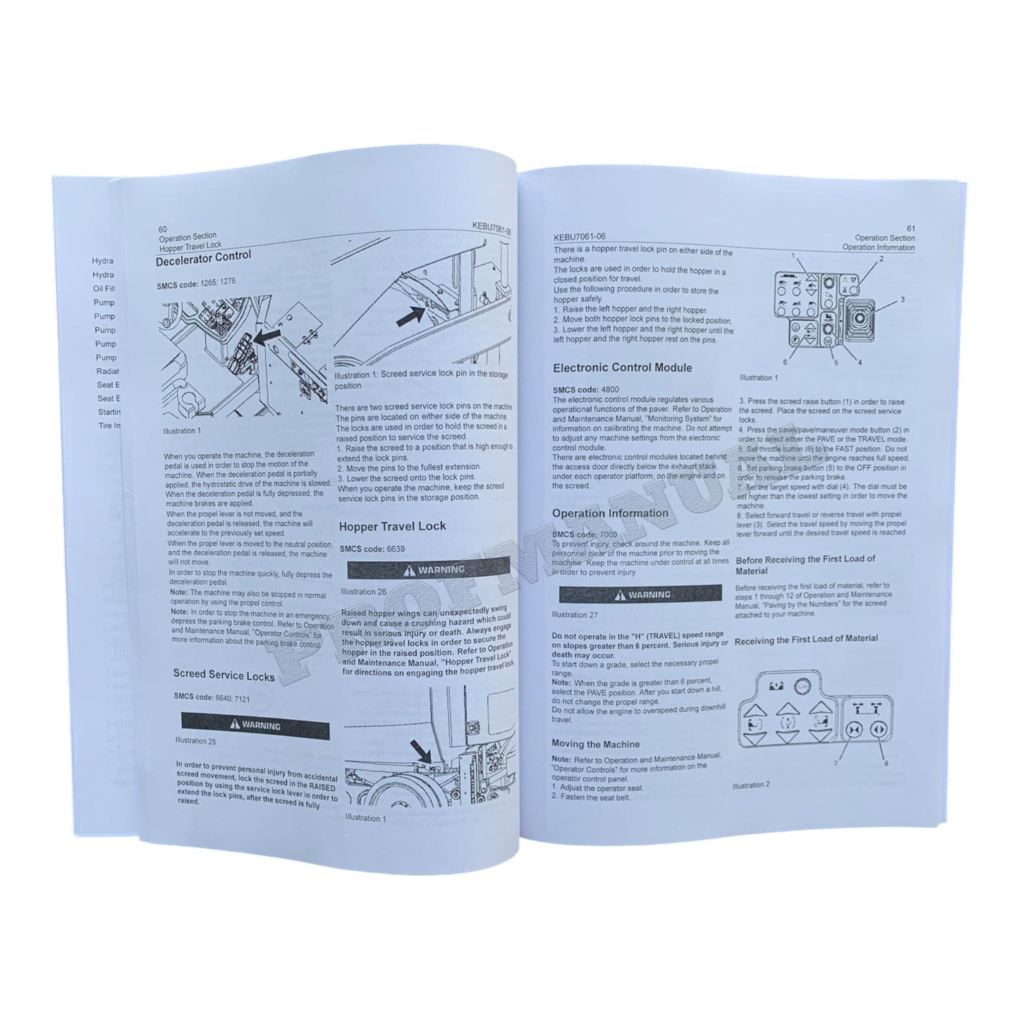 Caterpillar AP1000 AP1000F Asphalt Paver Operators Maintenance Manual