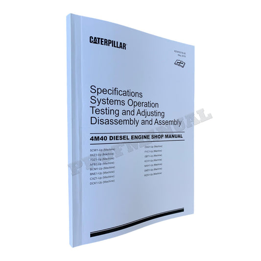 Caterpillar 308C Excavator 4M40 Engine Service Manual Disassembly Assembly +Supplement