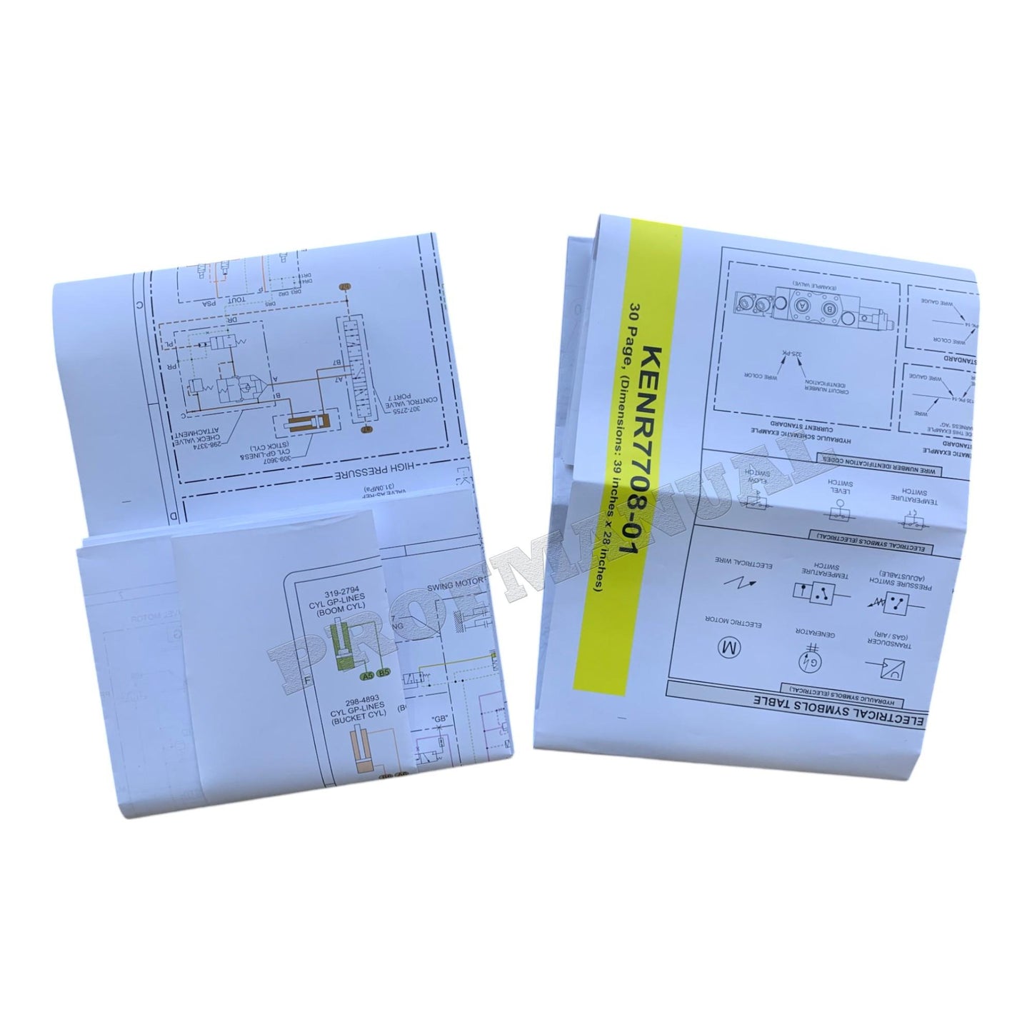 Caterpillar 308D Excavator Hydraulic System Schematic Service Manual