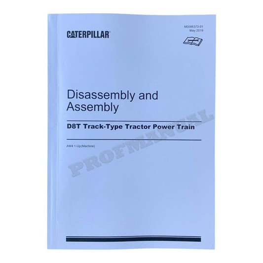 Caterpillar D8T Track Tractor Power Train Manual Disassembly Assembly AW41 Up