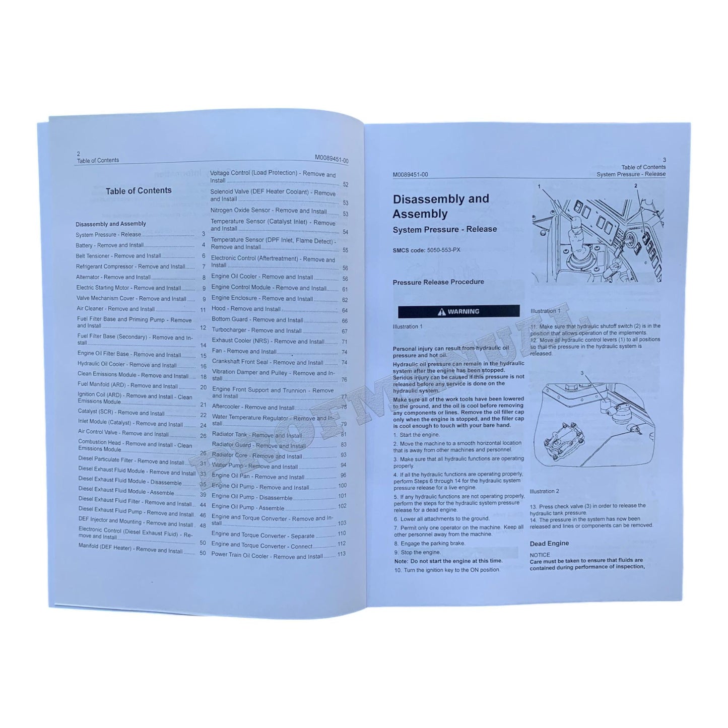 Caterpillar D8T Track Tractor Engine Supplement Manual Disassembly Assem AW41 Up