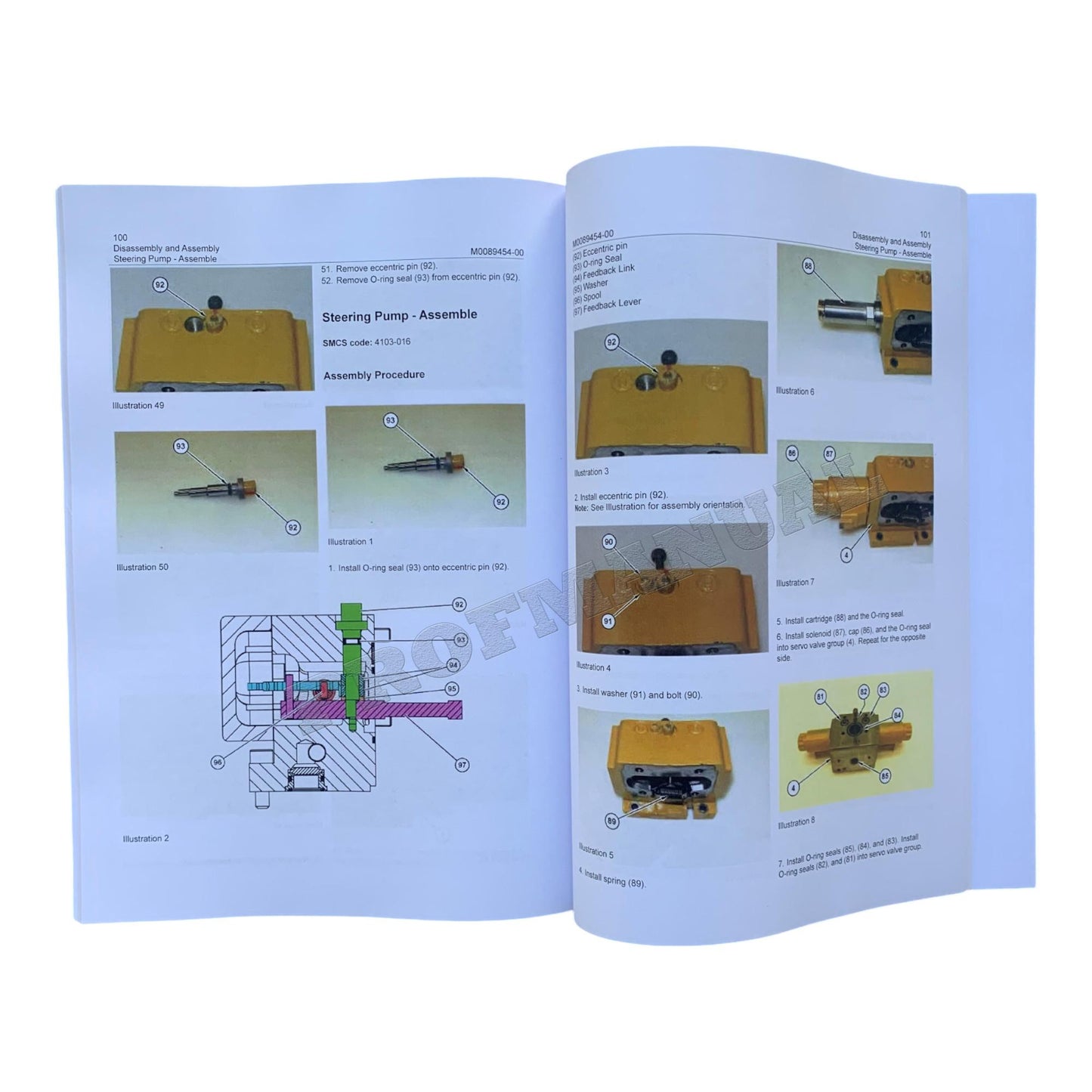 Caterpillar D8T Track Tractor Machine SYSTEM Manual Disassembly Assembly AW41 Up