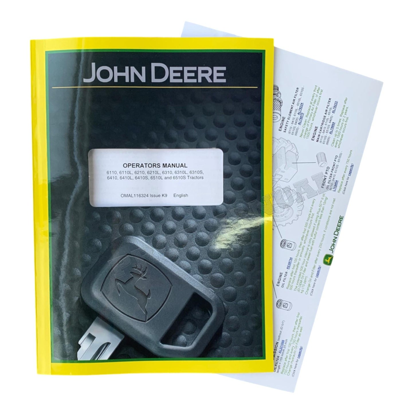 JOHN DEERE 6110 6210 6310 6410 6110L 6310S TRAKTOR-BETRIEBSHANDBUCH