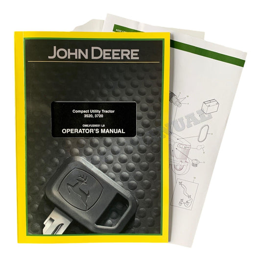 JOHN DEERE 3520 3720 TRACTOR OPERATORS MANUAL + !BONUS!