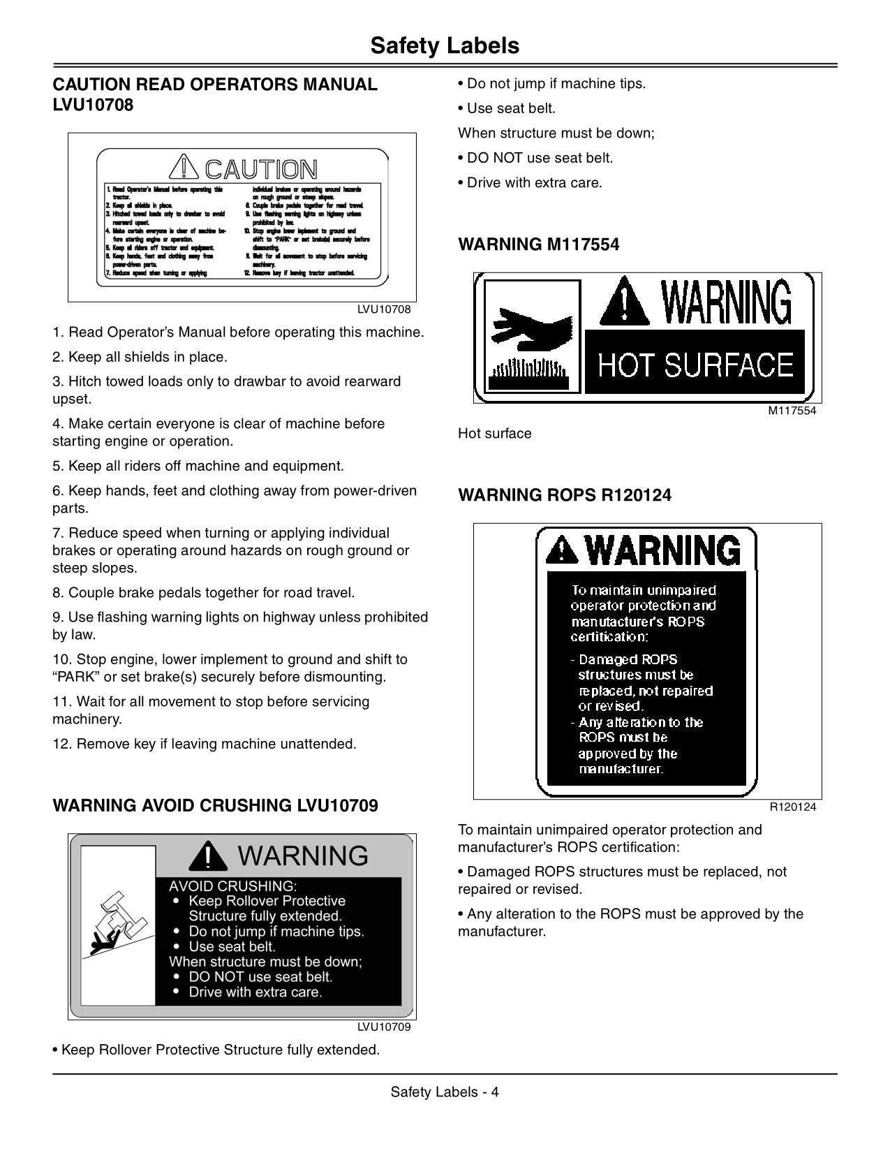 JOHN DEERE 3032E 3038E TRACTOR OPERATORS MANUAL AUSTRALIA 710001-