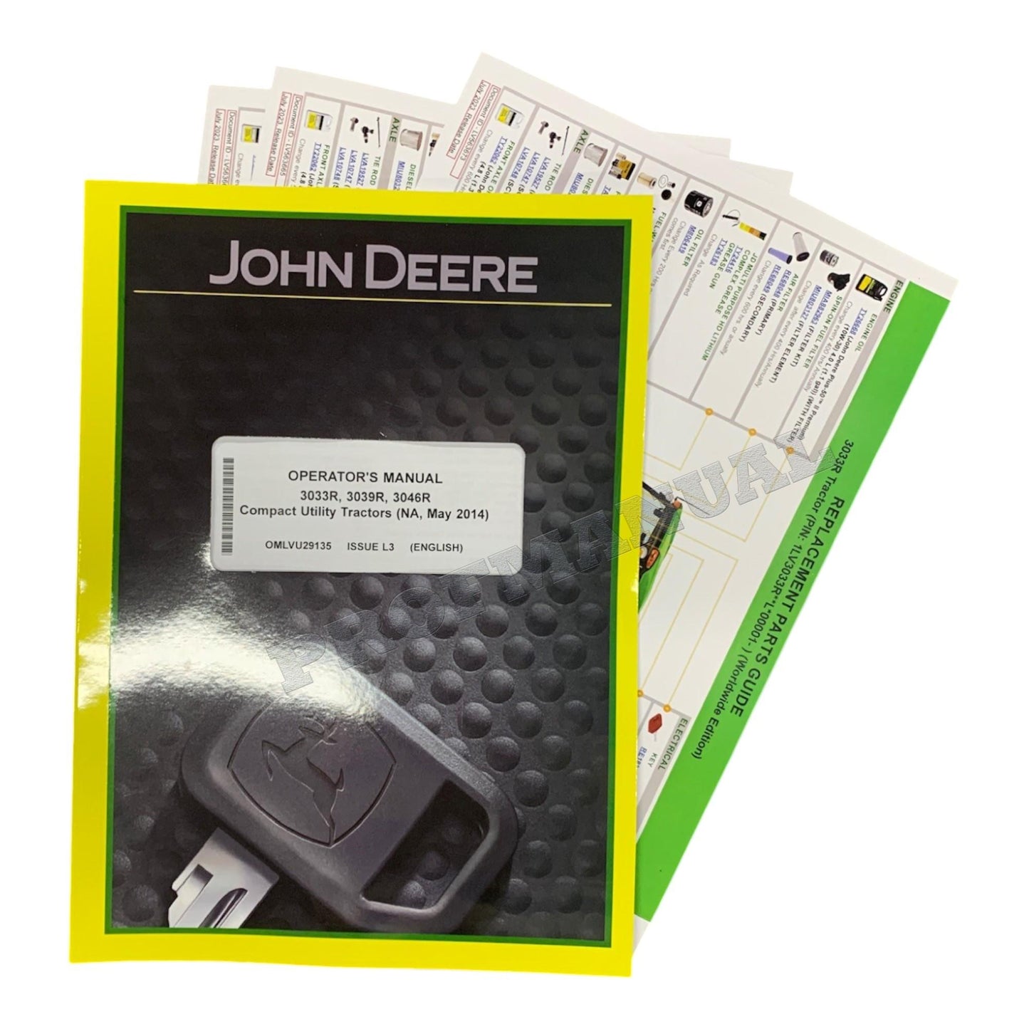 JOHN DEERE 3033R 3039R 3046R TRACTOR OPERATORS MANUAL SER 10001- +BONUS!