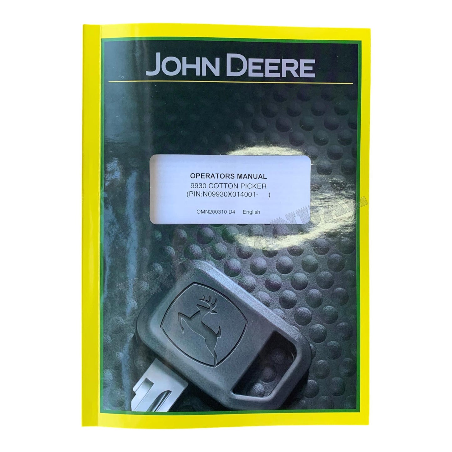 JOHN DEERE 9930 COTTON PICKER OPERATORS MANUAL SN 14001-