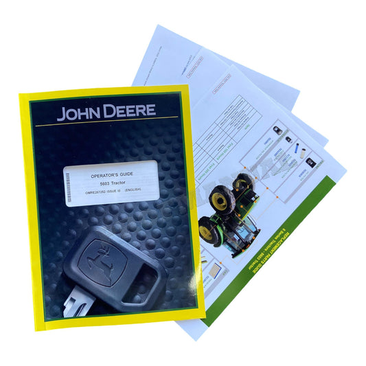 JOHN DEERE 5603 TRACTOR OPERATORS MANUAL + !BONUS!