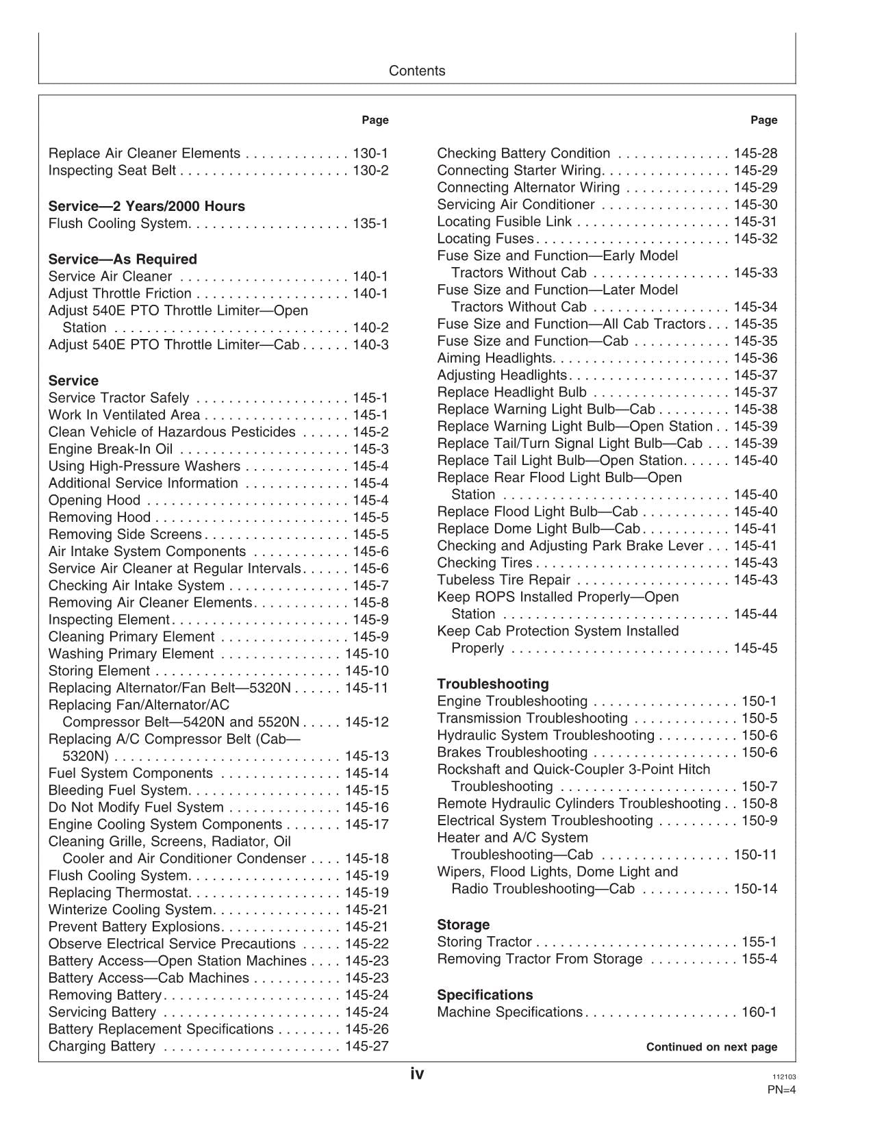 JOHN DEERE 5320N 5520N 5420N TRACTOR OPERATORS MANUAL + !BONUS!