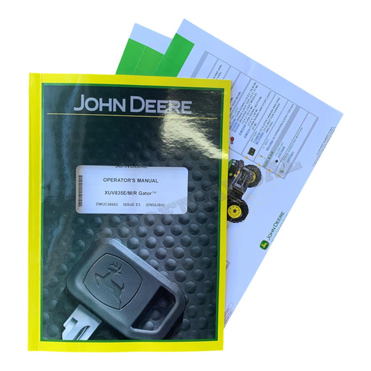 JOHN DEERE XUV835E XUV835R XUV835M GATOR OPERATORS MANUAL 070001- +!BONUS!