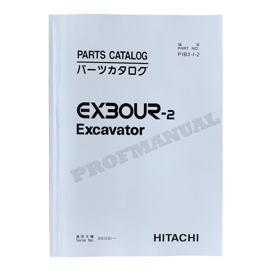 Hitachi EX30UR-2 excavator parts catalog manual