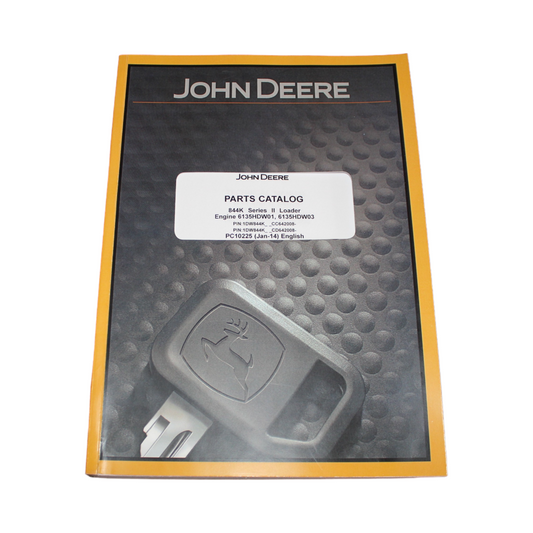 JOHN DEERE 844K LOADER PARTS CATALOG MANUAL