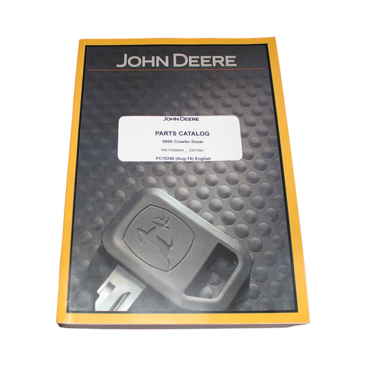 JOHN DEERE 550K CRAWLER DOZER PARTS CATALOG MANUAL  1T0550KX -E217276–