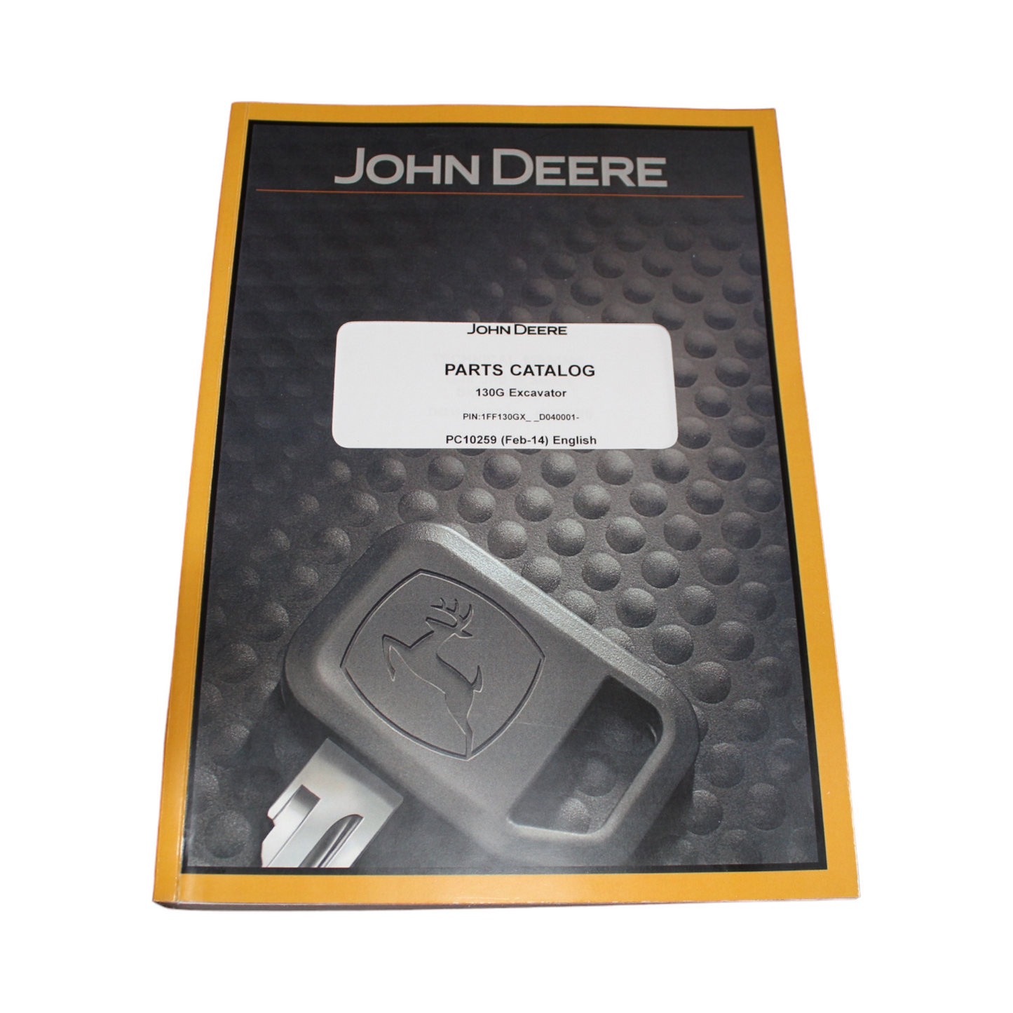 JOHN DEERE 130G  EXCAVATOR PARTS CATALOG MANUAL ser D040001-