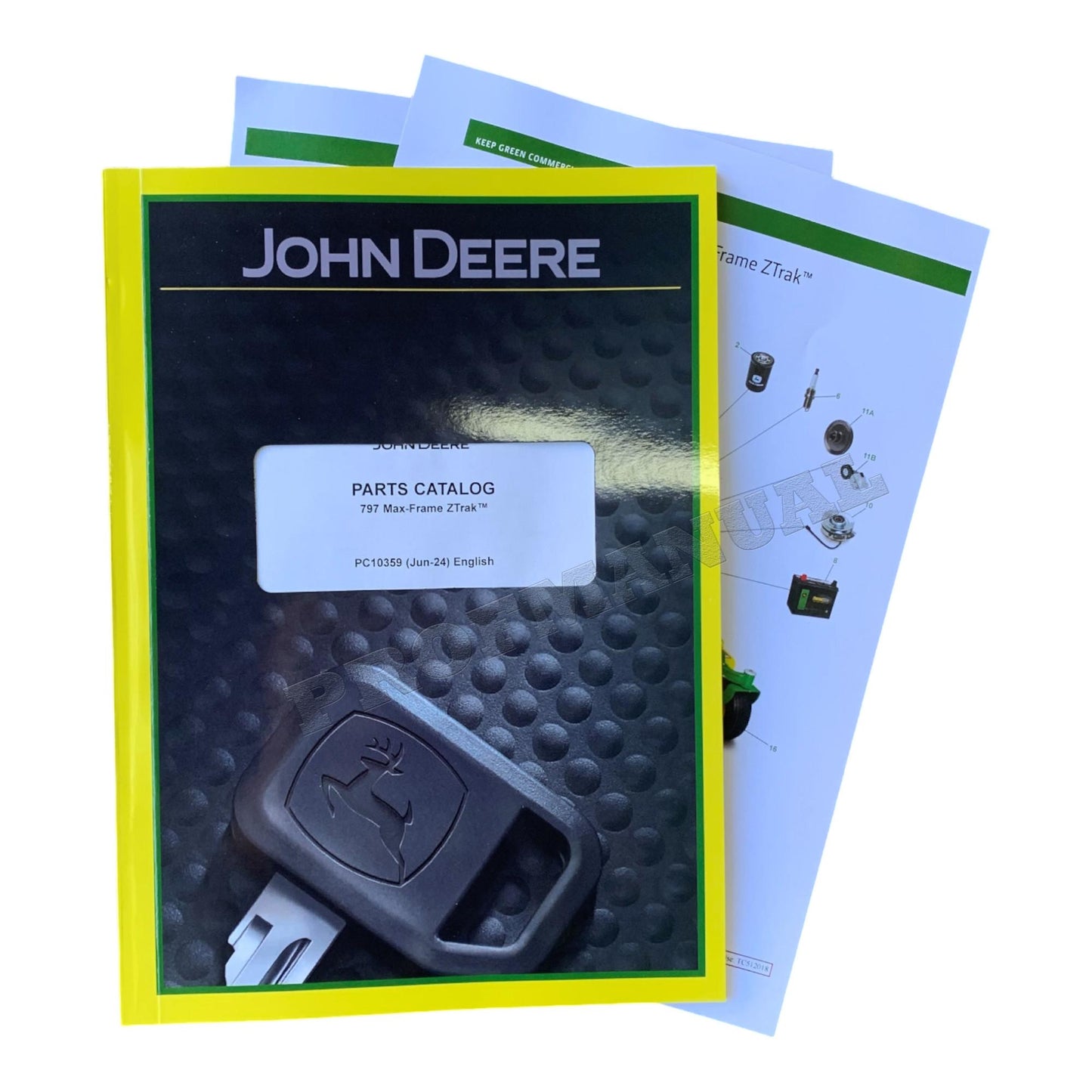 John Deere 797 Max-Frame ZTrak Parts Catalog Manual + !BONUS!