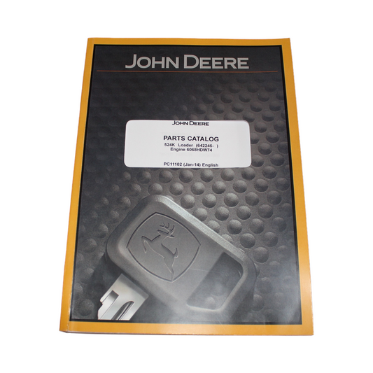 MANUEL DU CATALOGUE DES PIÈCES DU CHARGEUR JOHN DEERE 524K sn 642246- 