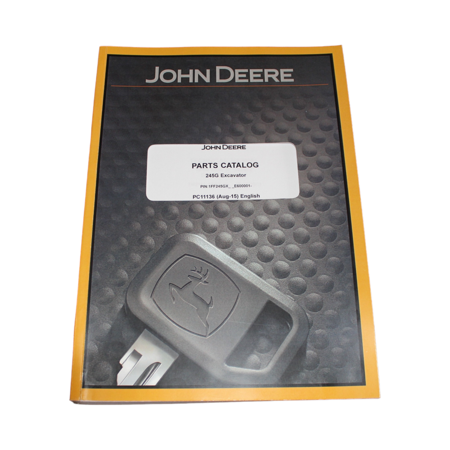 JOHN DEERE 245GLC EXCAVATOR PARTS CATALOG MANUAL sn E600001—