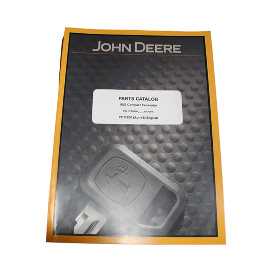 JOHN DEERE 85G EXCAVATOR  PARTS CATALOG MANUAL