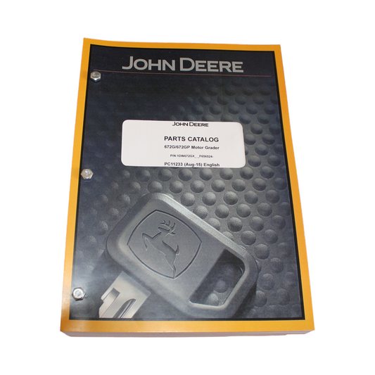 JOHN DEERE 672G 672GP MOTOR GRADER PARTS CATALOG MANUAL