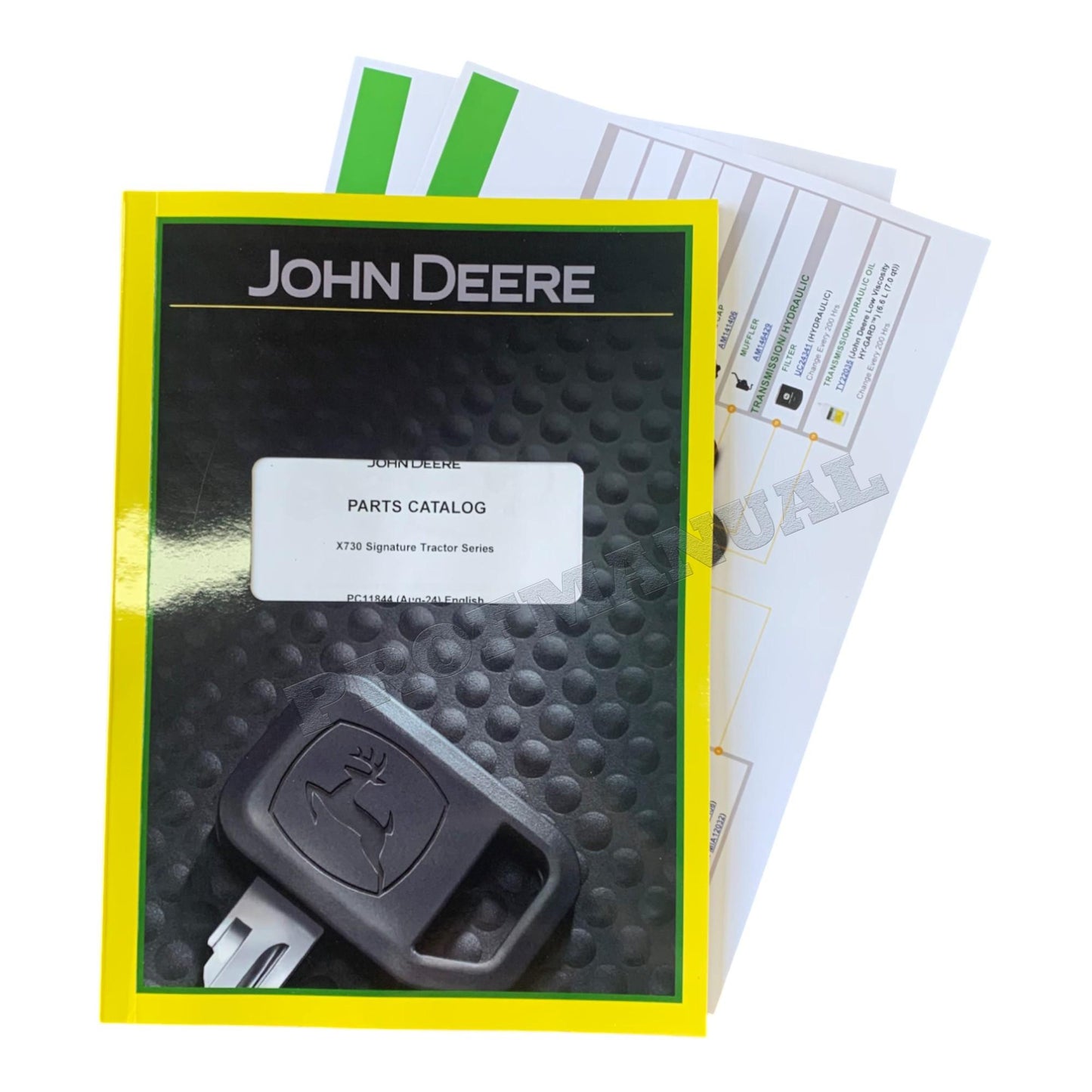 JOHN DEERE X730 TRACTOR PARTS CATALOG MANUAL + !BONUS!