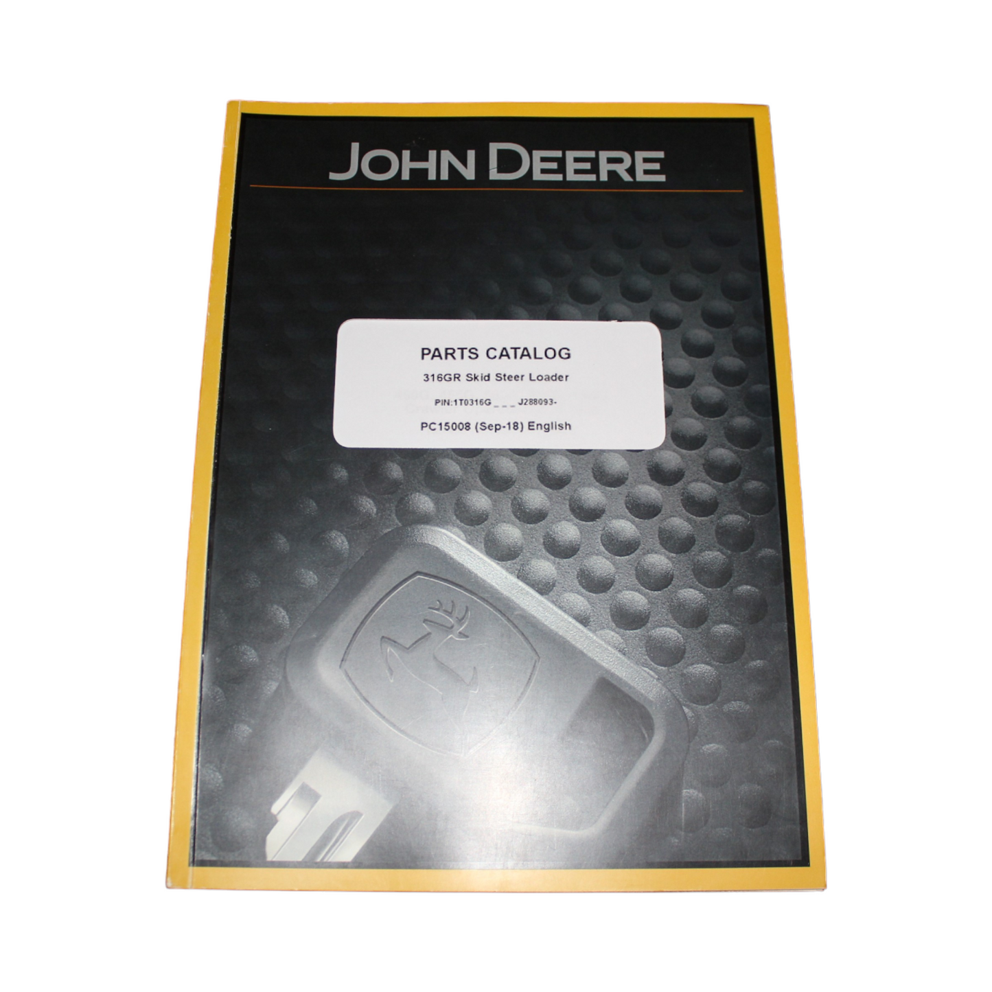 JOHN DEERE 316GR KOMPAKTLADER ERSATZTEILKATALOGHANDBUCH sn J288093- 