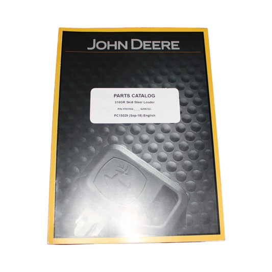 MANUEL DU CATALOGUE DES PIÈCES DE LA CHARGEUSE COMPACTE JOHN DEERE 316GR #1