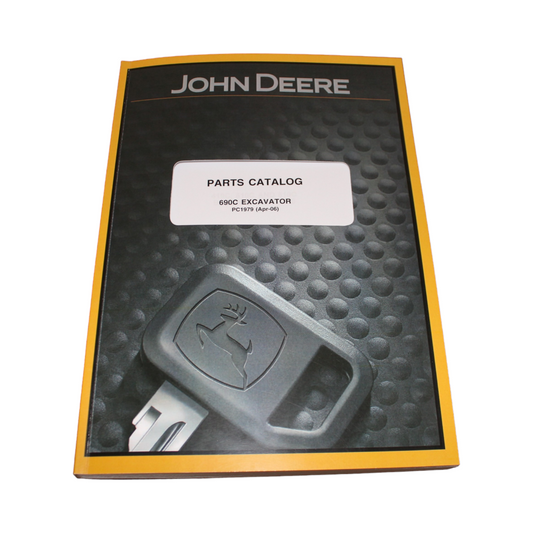 JOHN DEERE 690C EXCAVATOR PARTS CATALOG MANUAL