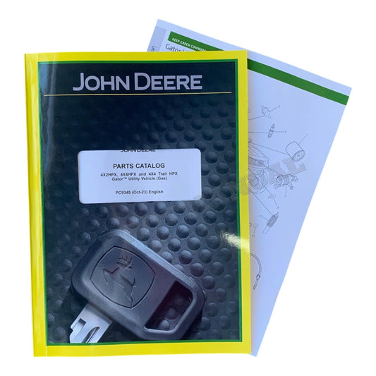 JOHN DEERE 4X2 HPX 4X4 HPX 4X4 TRAIL UTILITY VEHICLE PARTS CATALOG MANUAL +BONUS