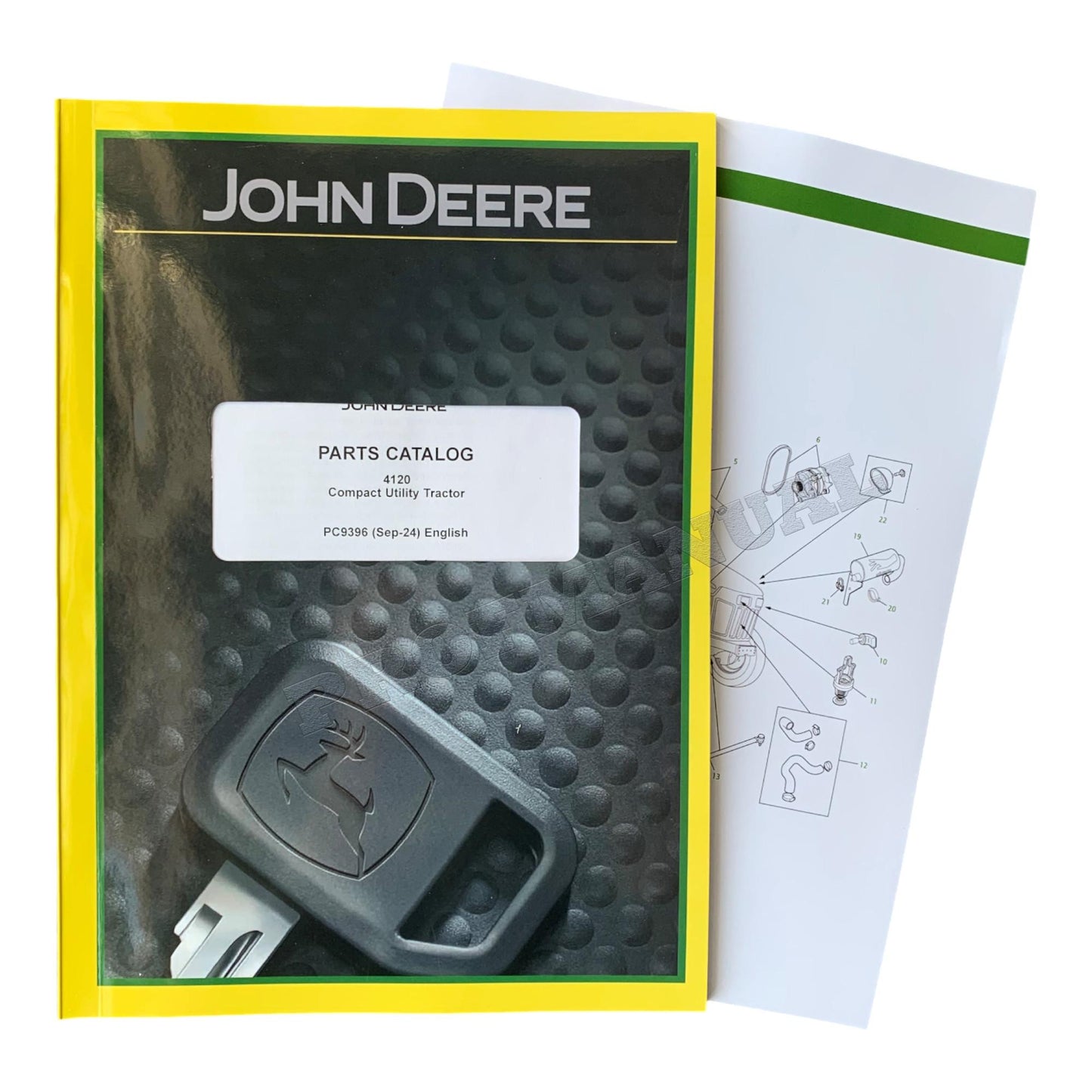 JOHN DEERE 4120 TRACTOR PARTS CATALOG MANUAL PC9396