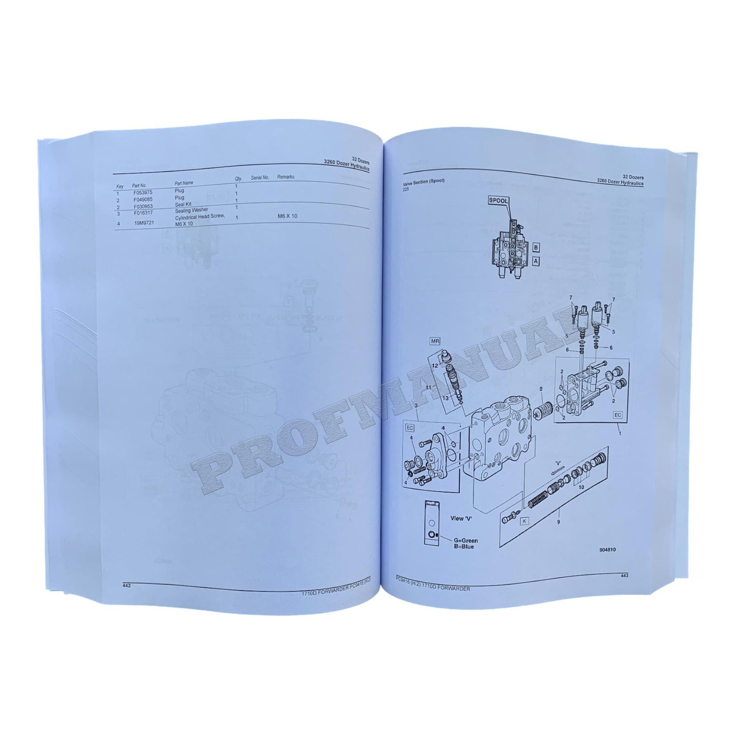 JOHN DEERE 1710D T3 1711D FORWARDER PARTS CATALOG MANUAL PC9416