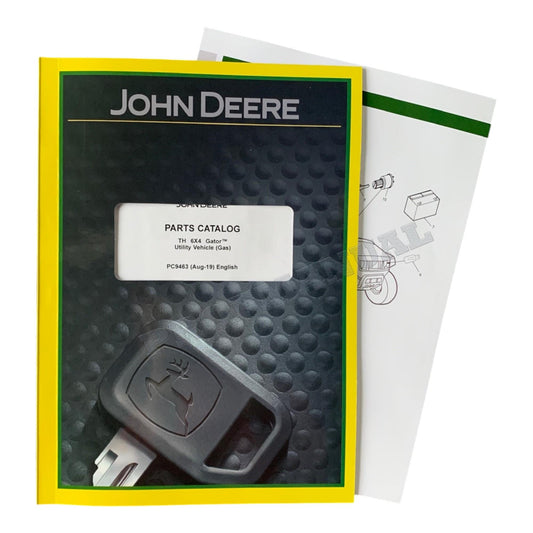 JOHN DEERE TH 6X4 GATOR UTILITY VEHICLE PARTS CATALOG MANUAL + BONUS!