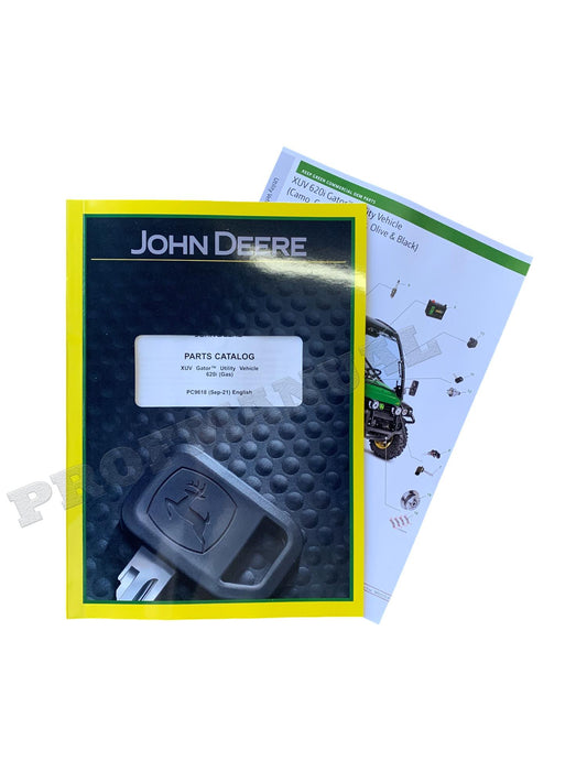 JOHN DEERE XUV 620I GATOR UTILITY VEHICLE PARTS CATALOG MANUAL + !BONUS!