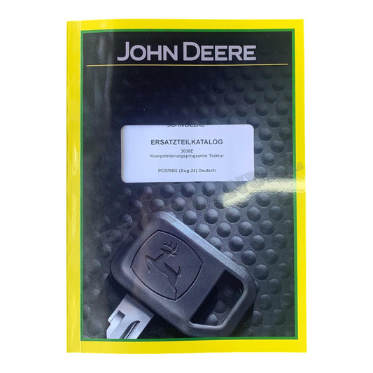 JOHN DEERE TRAKTOR 3036E ERSATZTEILKATALOG ERSATZEILLISTE PC9798G