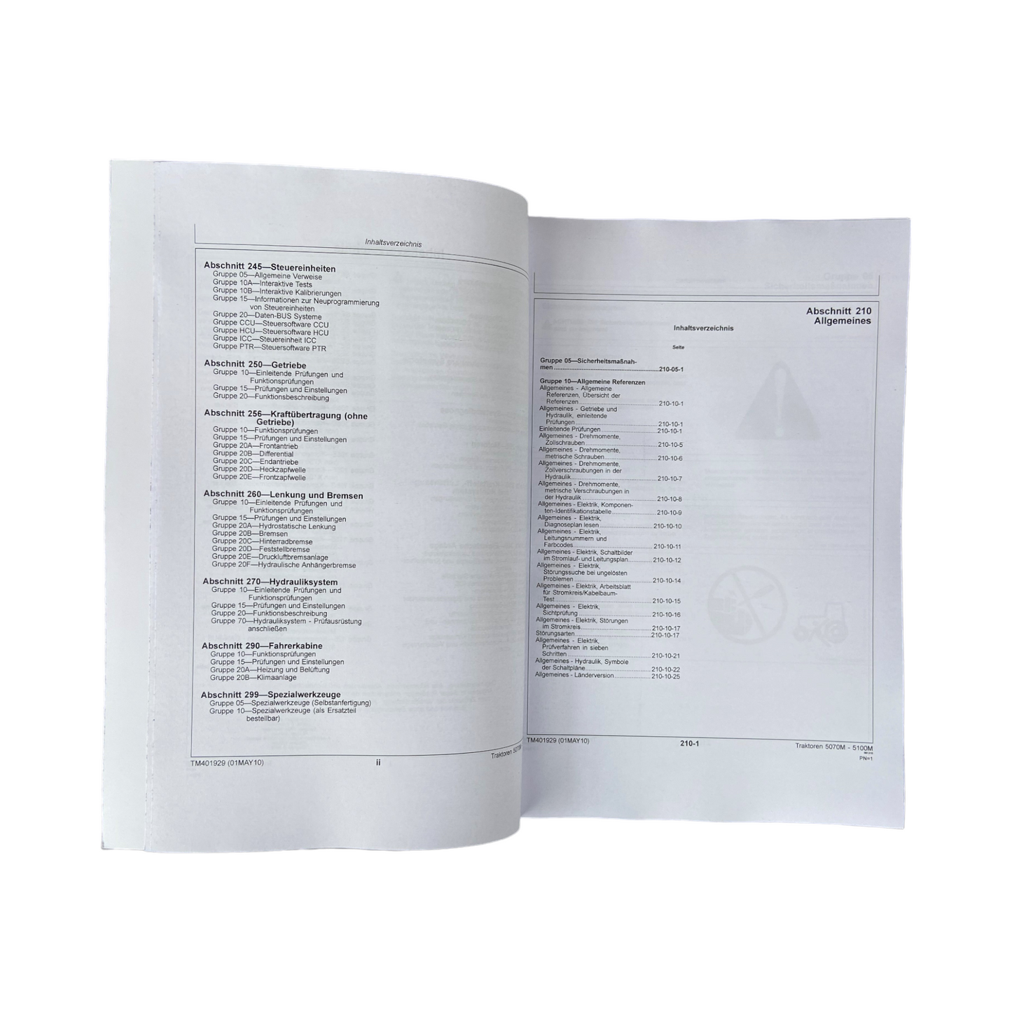 JOHN DEERE 5070M 5080M 5090M 5100M TRAKTOR DIAGNOSE REPARATURHANDBUCH