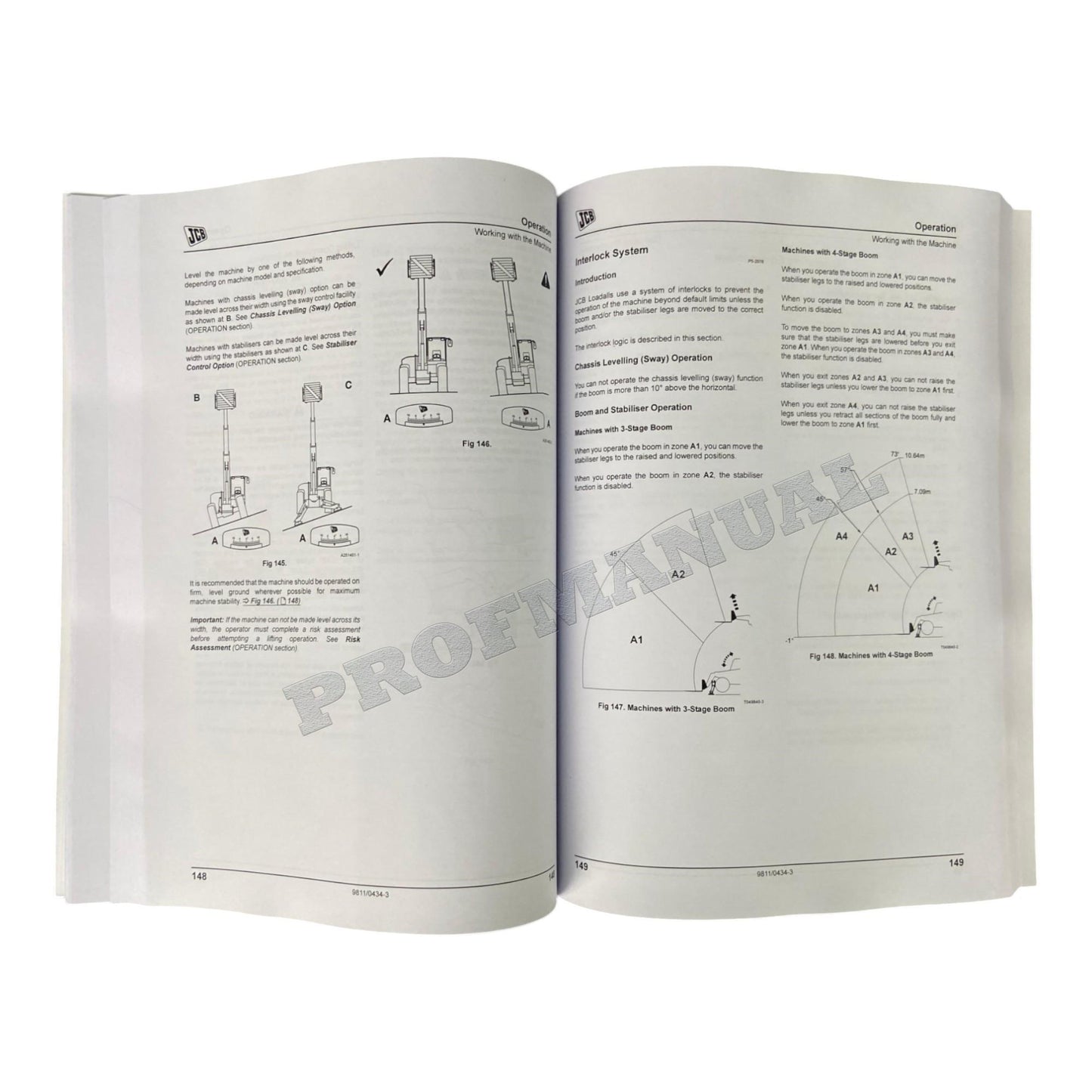 JCB 540-140 550-140 550-80 LLMI-LLMC 540-170 MC05 Handler Operators Manual