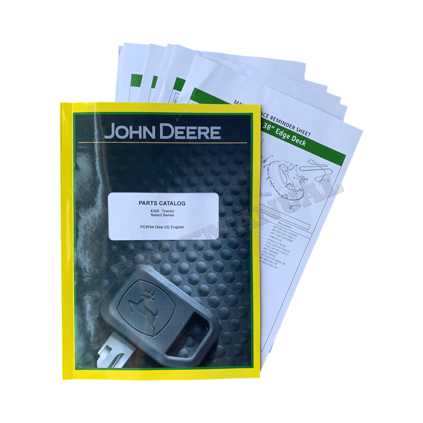 JOHN DEERE X360 TRAKTOR-ERSATZTEILKATALOG-HANDBUCH + !BONUS!