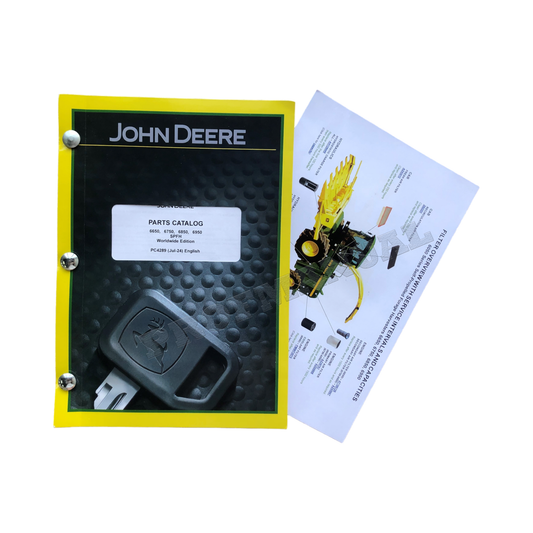 CATALOGUE DE PIÈCES DÉTACHÉES POUR MOISSONNEUSES JOHN DEERE 6650 6750 6850 6950 MANUEL + !BONUS!