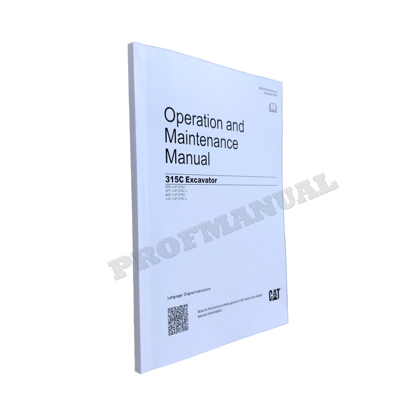 Caterpillar 315C Excavator Operators Maintenance Manual SEBU7425