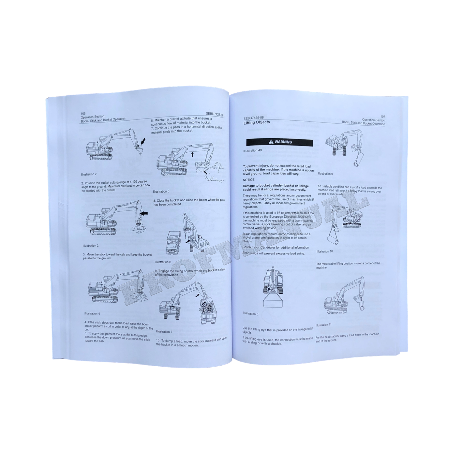 Caterpillar 315C Excavator Operators Maintenance Manual SEBU7425