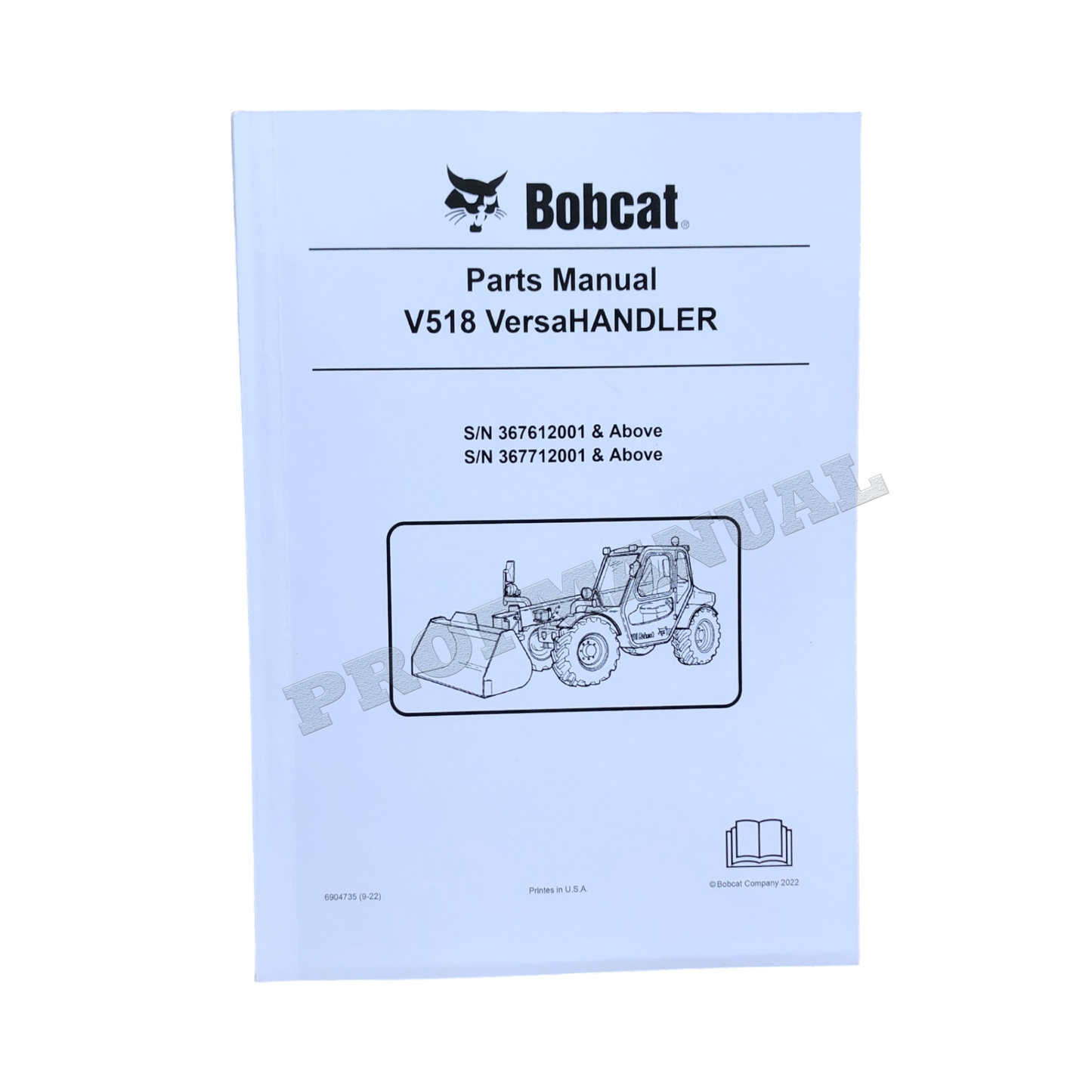 Bobcat V518 VersaHandler Teilekataloghandbuch 367612001- 367712001-