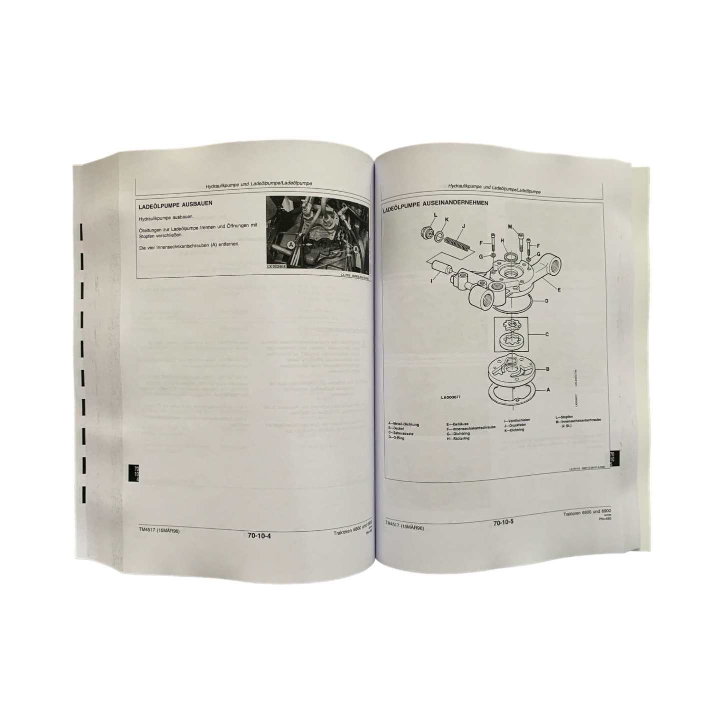 JOHN DEERE 6800 6900 TRAKTOR REPARATURHANDBUCH WERKSTATTHANDBUCH