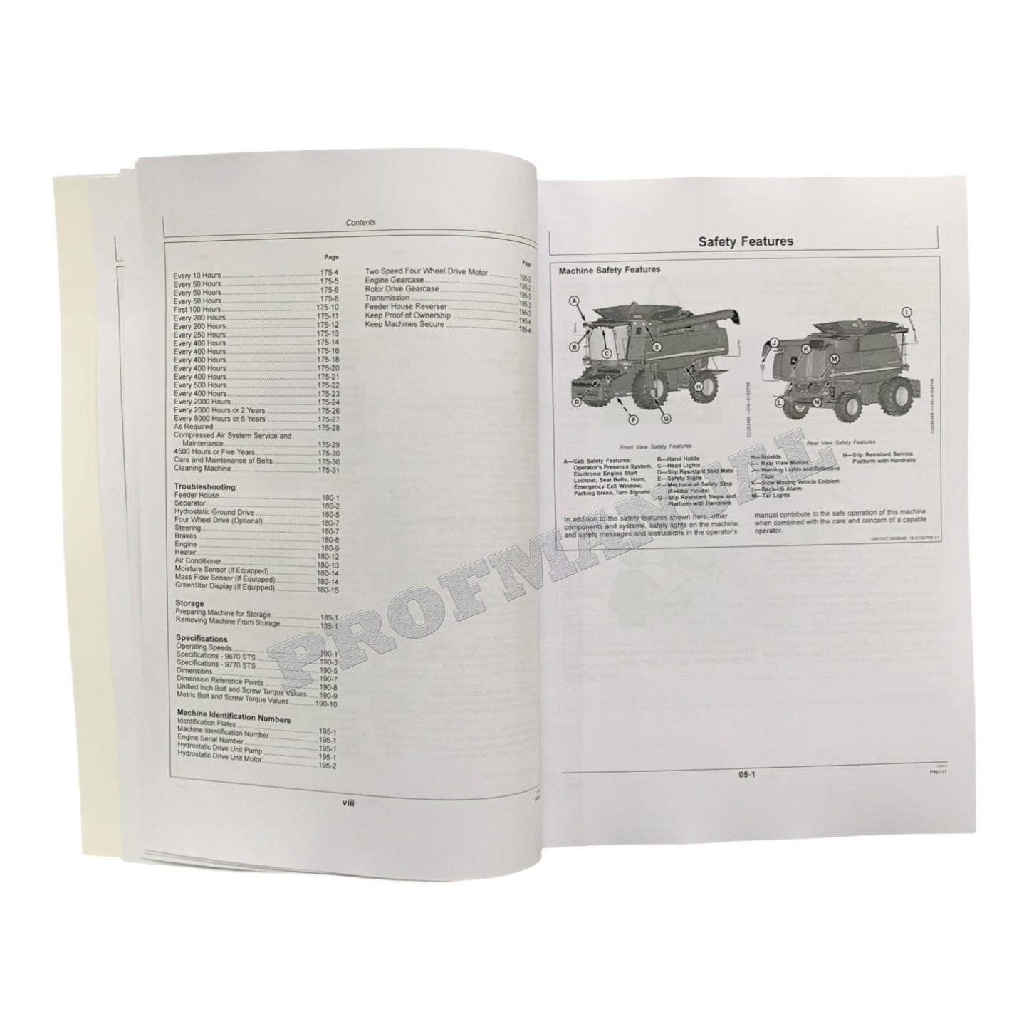 JOHN DEERE 9670 STS 9770 STS COMBINE OPERATOR MANUAL OMCQ74935 +!BONUS!