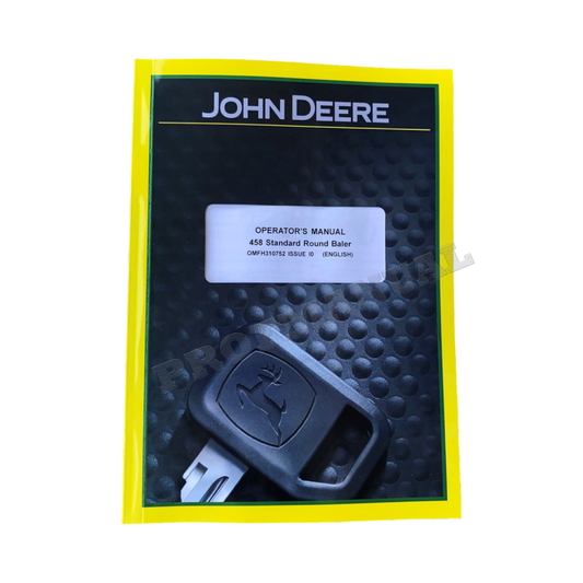 JOHN DEERE 458 STANDARD RUNDBALLENPRESSE BEDIENUNGSANLEITUNG ser 360001- OMFH310752 