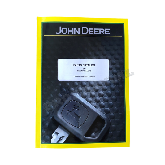 JOHN DEERE 547 ROUND BALER PARTS CATALOG MANUAL