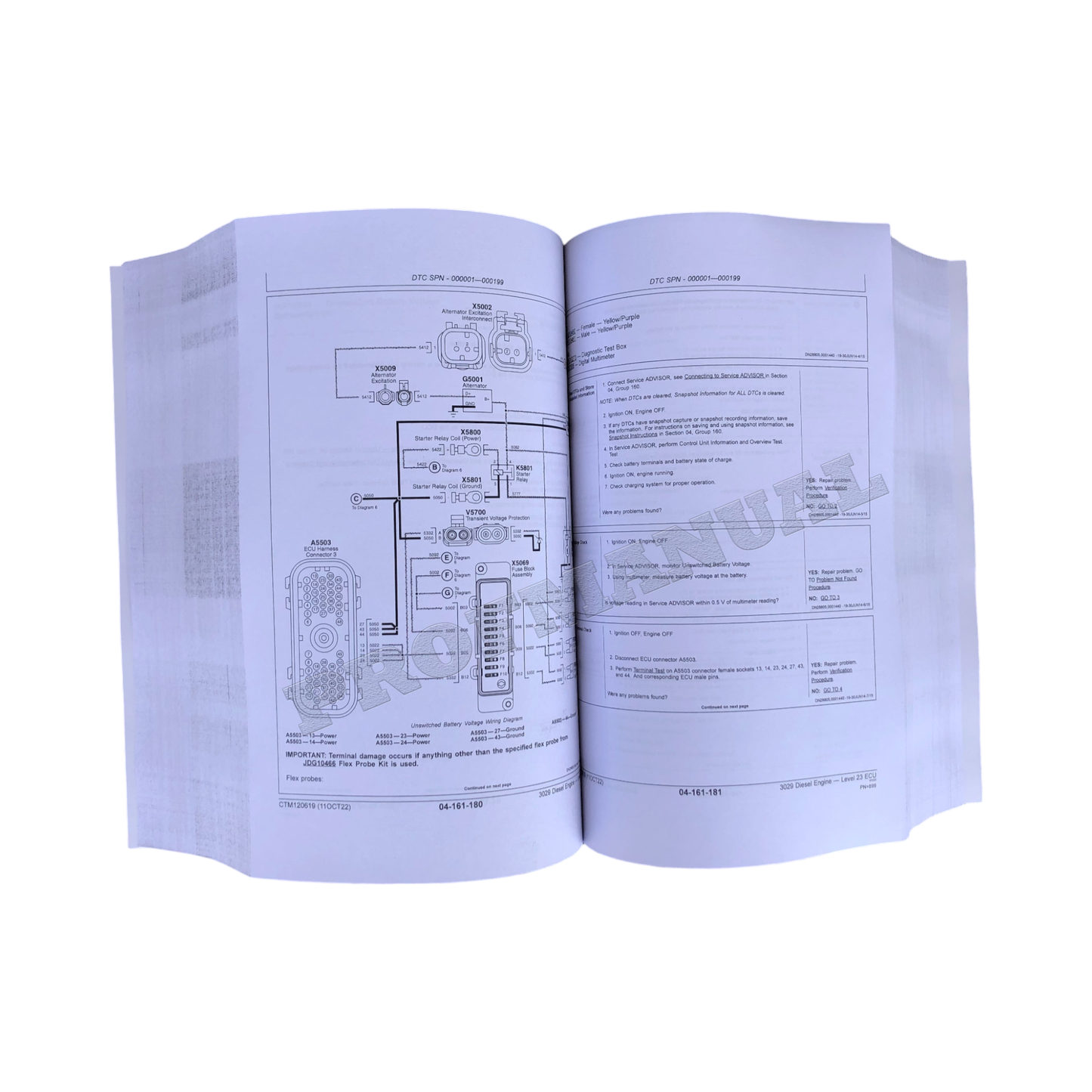 John Deere 3029 2.9L Engine Level 23 ECU Service manual